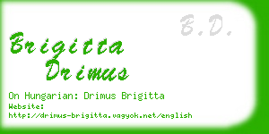 brigitta drimus business card
